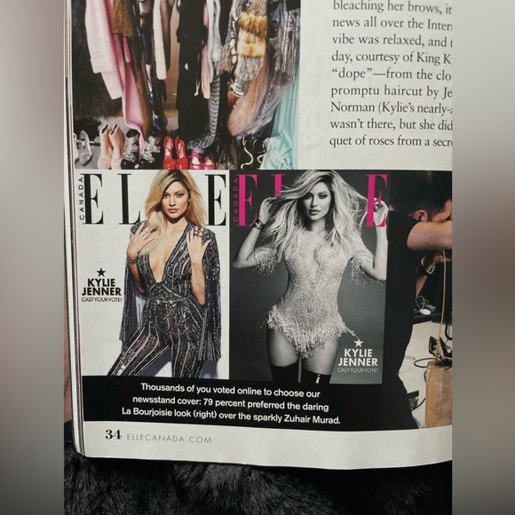 Kyle Jenner Elle Magazine December 2015 King Kylie era - Picture 3 of 6